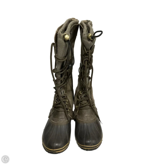 Boots Snow By Sorel In Green, Size: 7