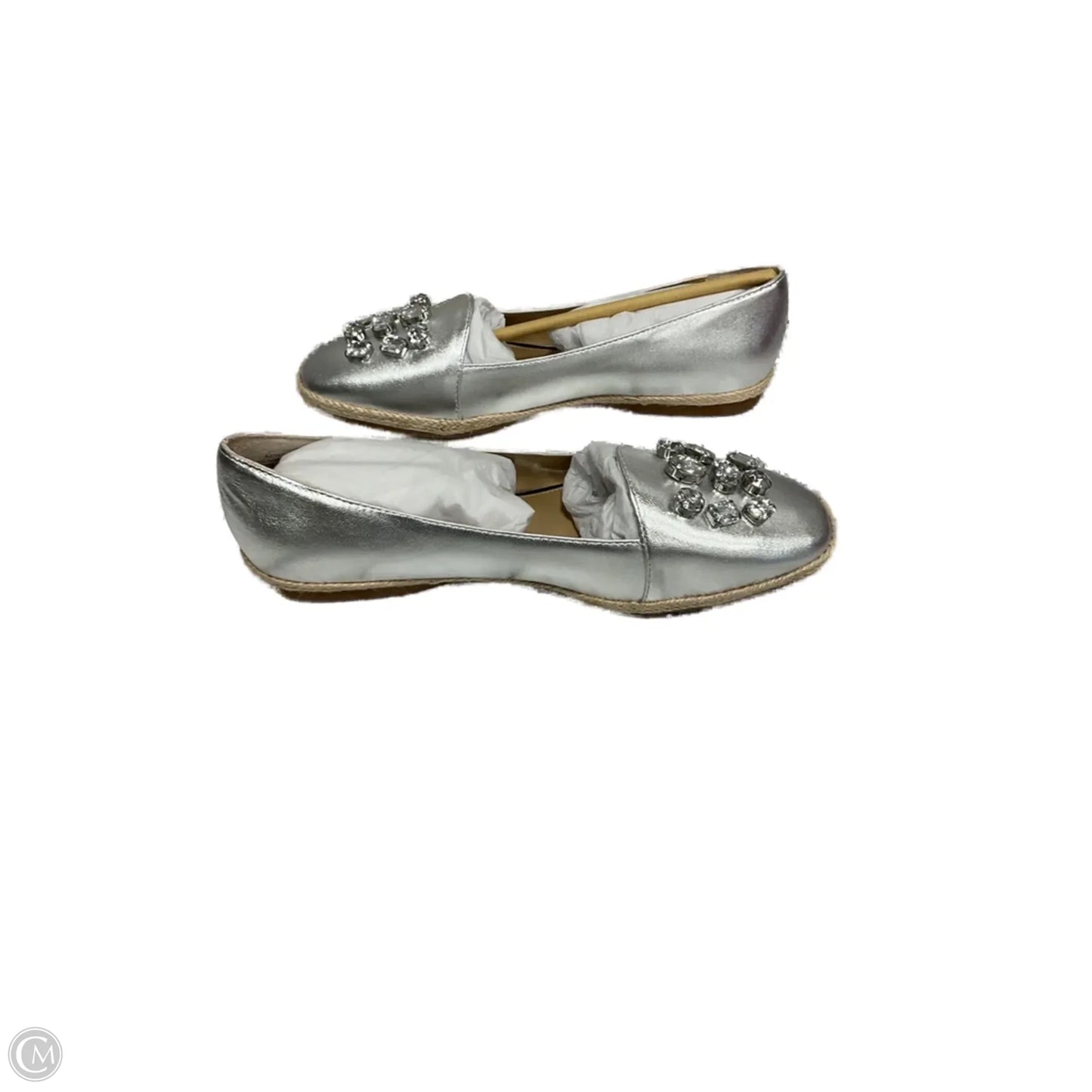 Shoes Designer By Judith Ripka In Silver, Size: 8.5