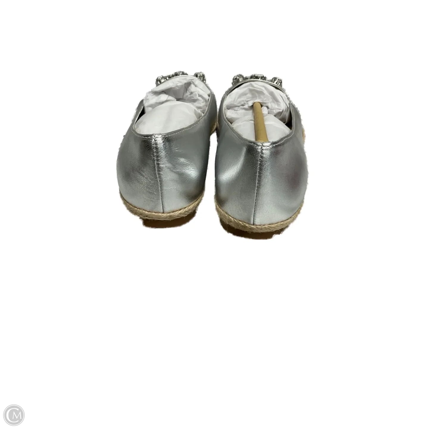 Shoes Designer By Judith Ripka In Silver, Size: 8.5