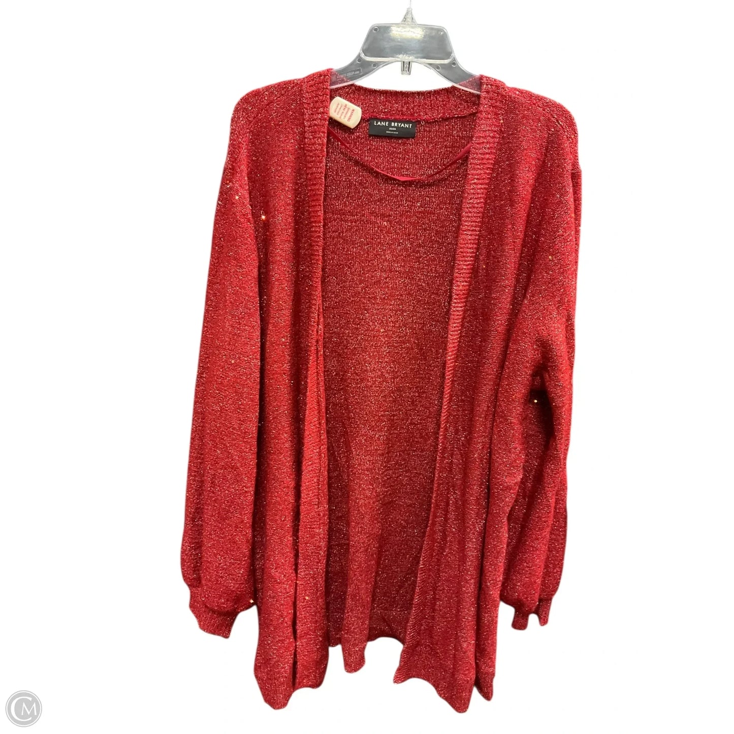 Cardigan By Lane Bryant In Red, Size: 2x