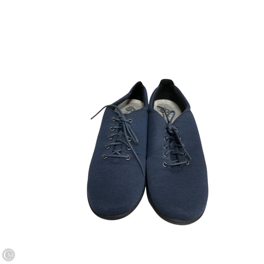 Shoes Sneakers By Clarks In Blue, Size: 9
