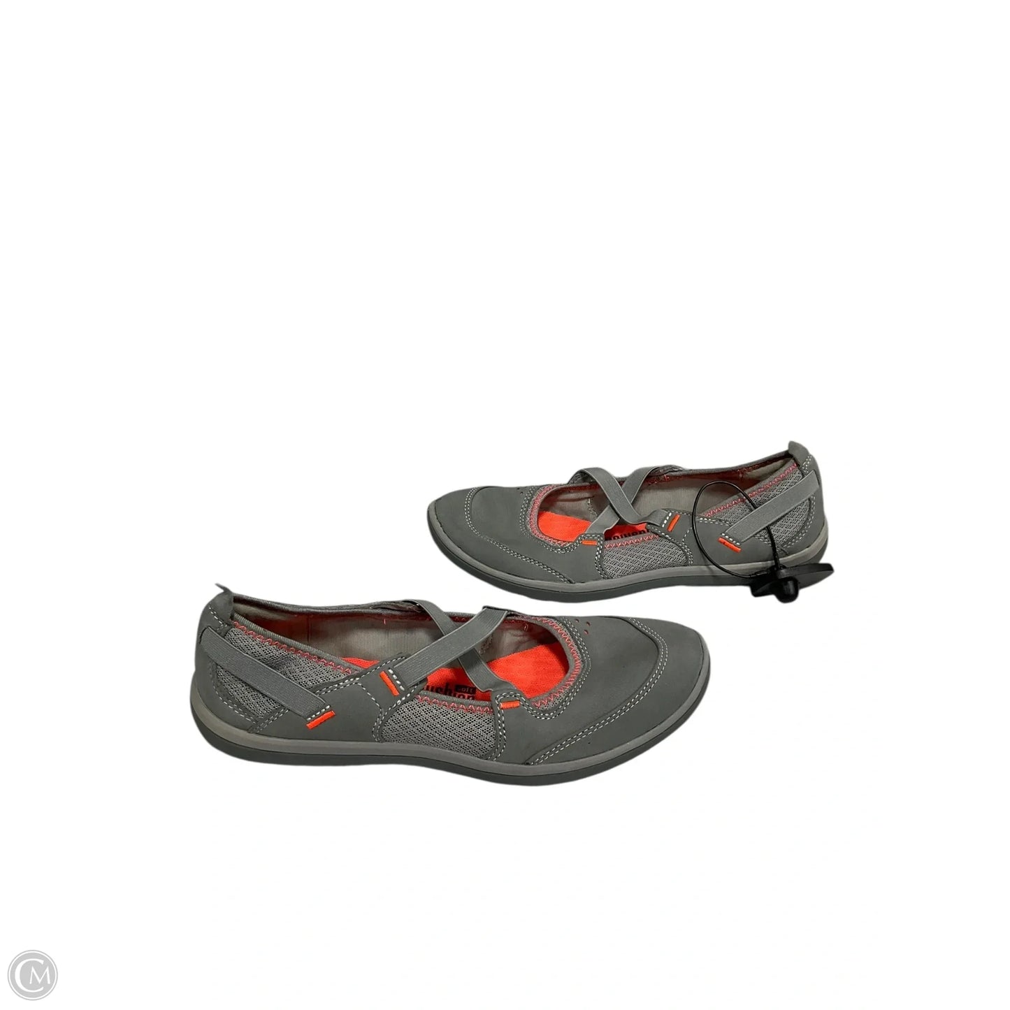 Shoes Flats By Clarks In Grey, Size: 8.5