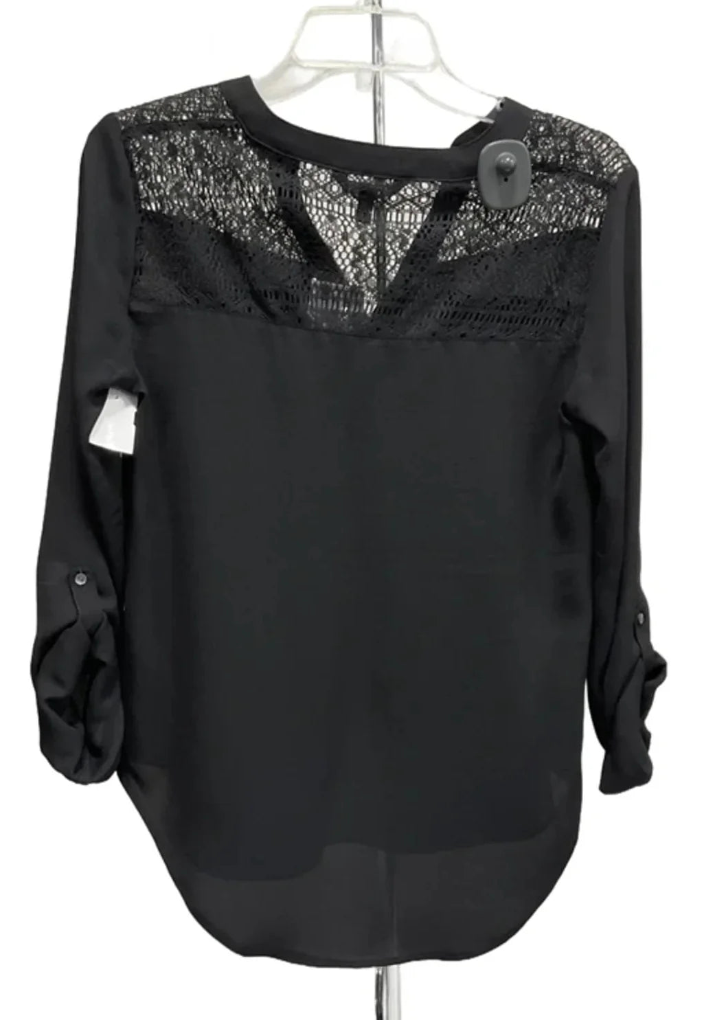 Top Long Sleeve By Express In Black, Size: Xs