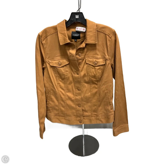 Jacket Denim By Liverpool In Tan Denim, Size: S