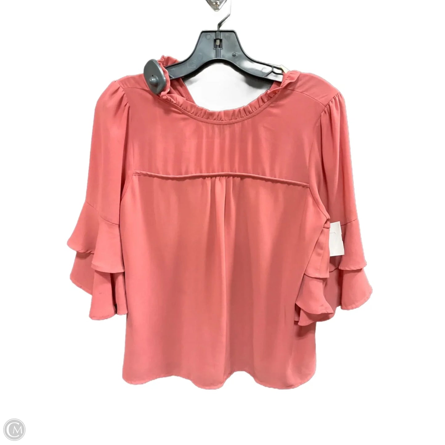 Top 3/4 Sleeve By Monteau In Pink, Size: M