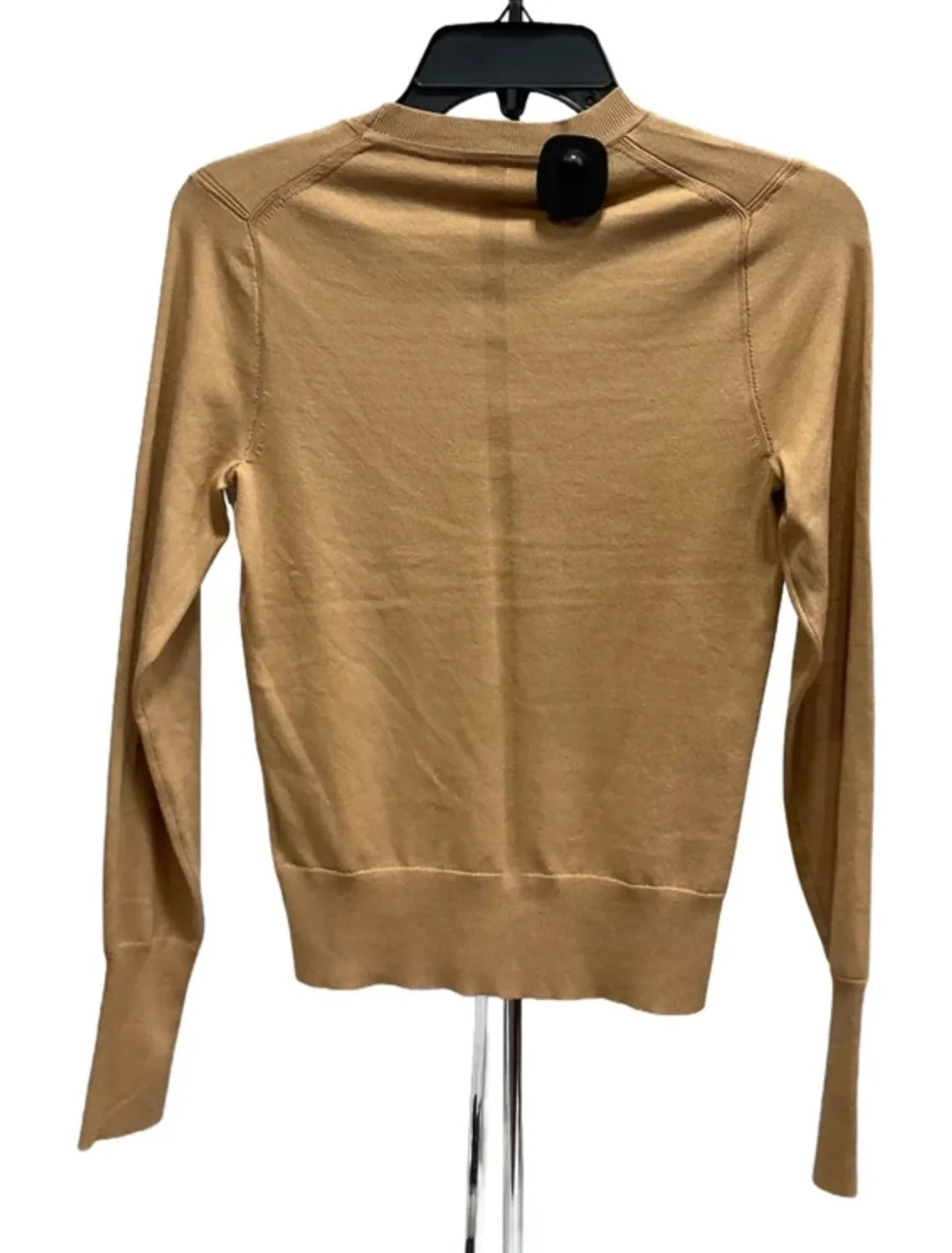 Top Long Sleeve Basic By Express In Tan, Size: Xs