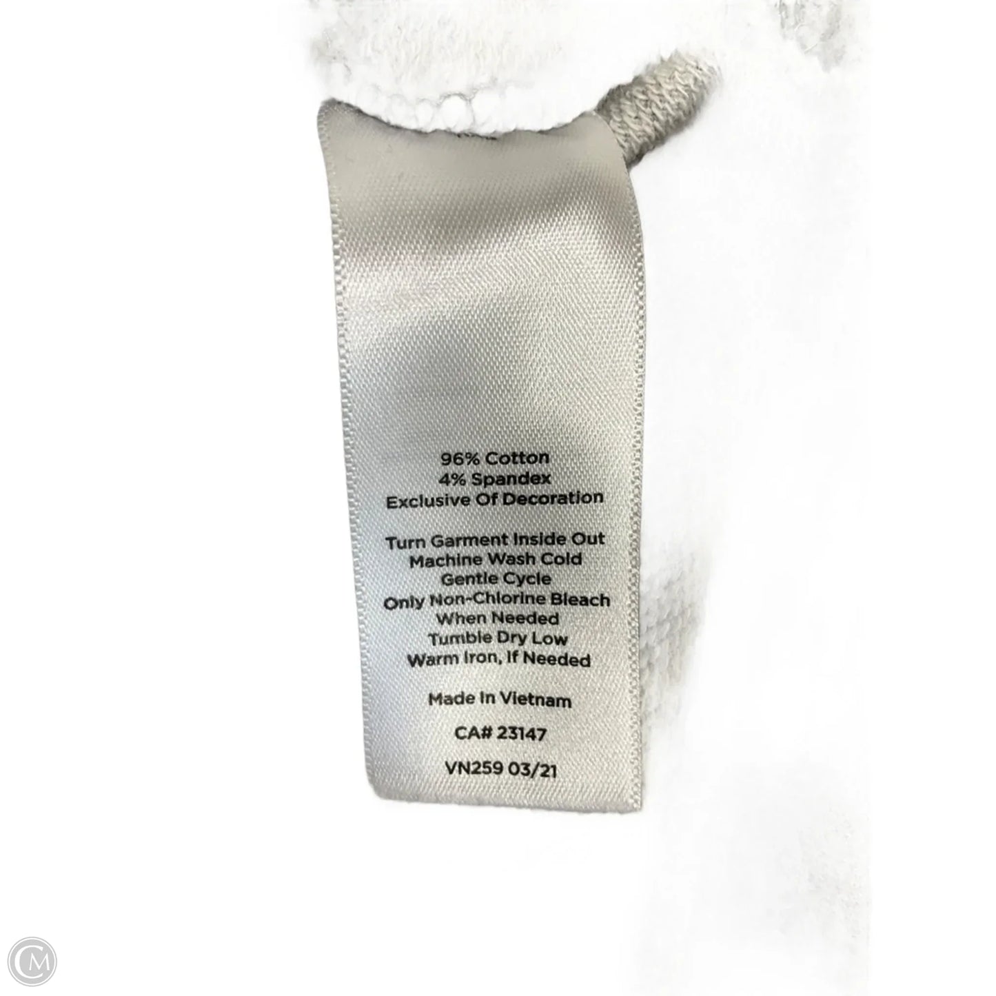 Athletic Top Long Sleeve Hoodie By Talbots In Grey, Size: Xl