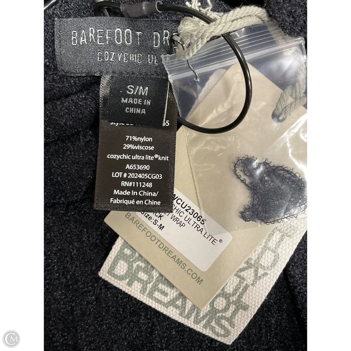 Poncho By Barefoot Dreams In Black, Size: S