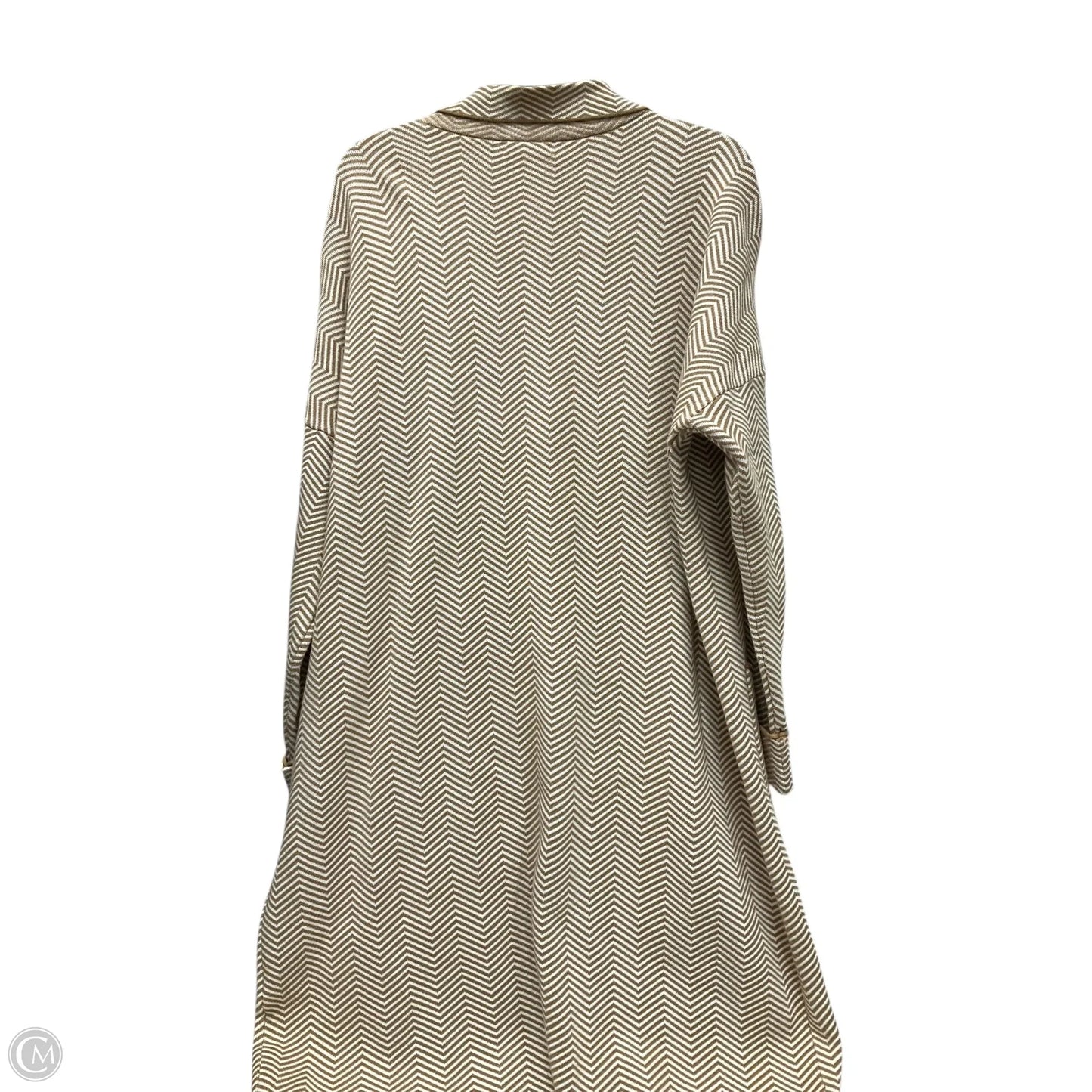 Cardigan By Nine West In Tan & White, Size: Xl