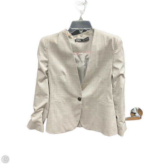 Blazer By Zara In Grey & Pink, Size: L