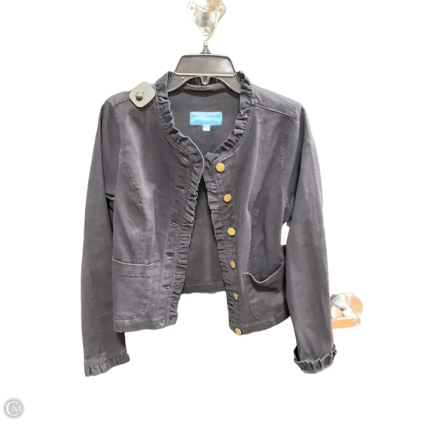 Jacket Denim By Draper James In Black Denim, Size: M