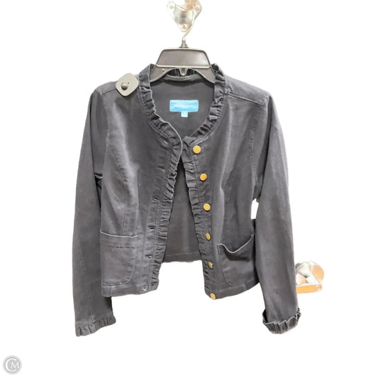 Jacket Denim By Draper James In Black Denim, Size: M