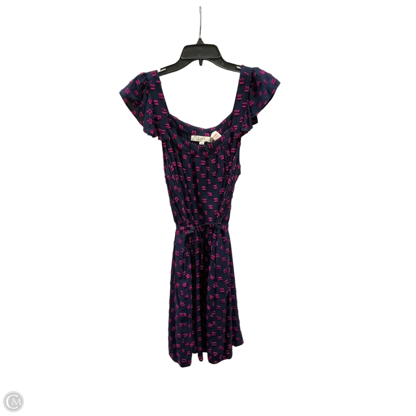 Dress Casual Short By Loft In Blue & Pink, Size: L