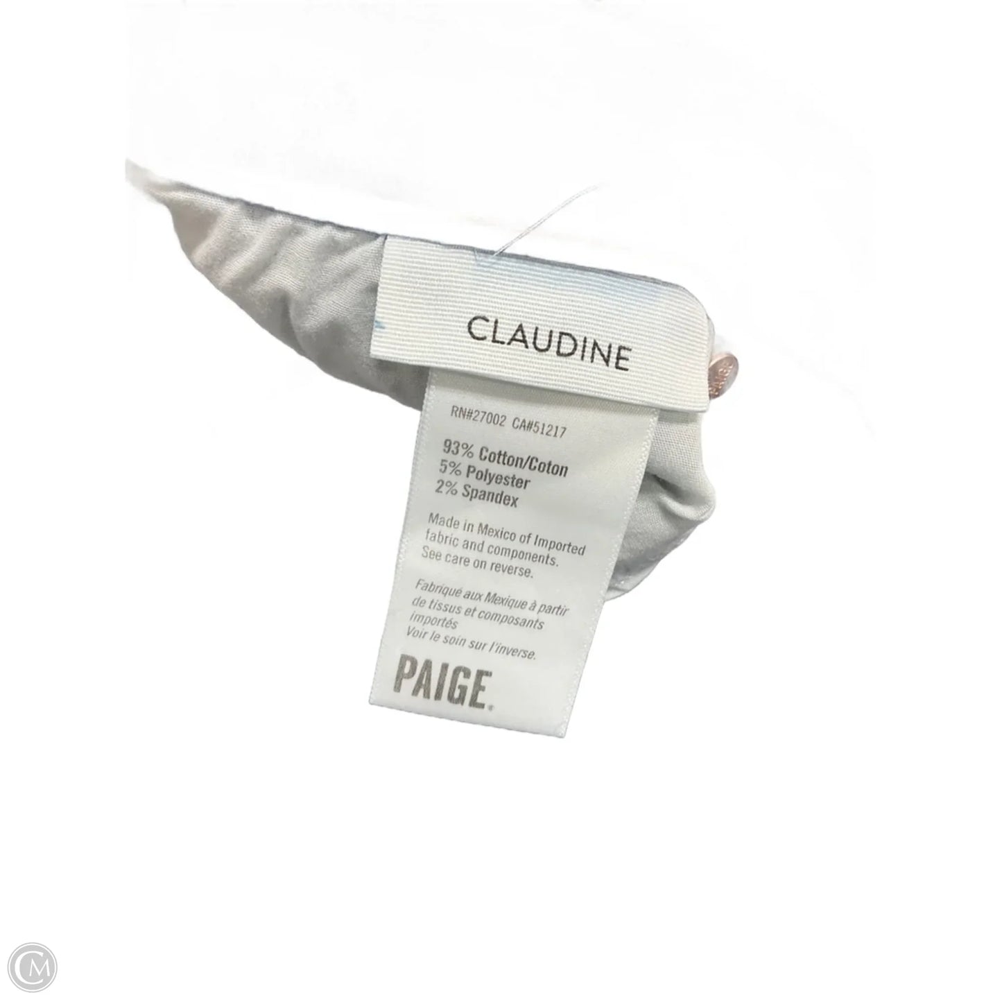 Jeans Boot Cut By Paige In Blue Denim, Size: 16