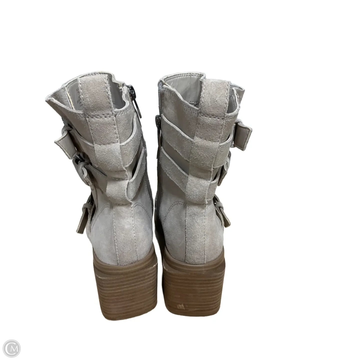 Boots Ankle Heels By Vince Camuto In Beige, Size: 7.5