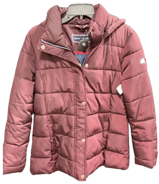 Coat Puffer & Quilted By Tommy Hilfiger In Purple, Size: M