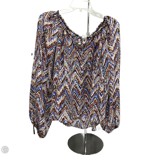Top Long Sleeve By Joie In Navy, Size: S