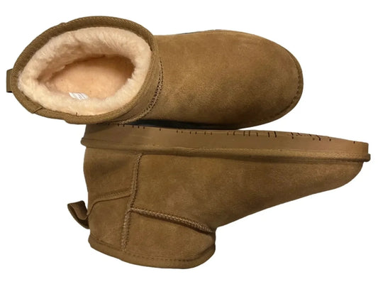 Boots Ankle Flats By Bearpaw In Tan, Size: 11