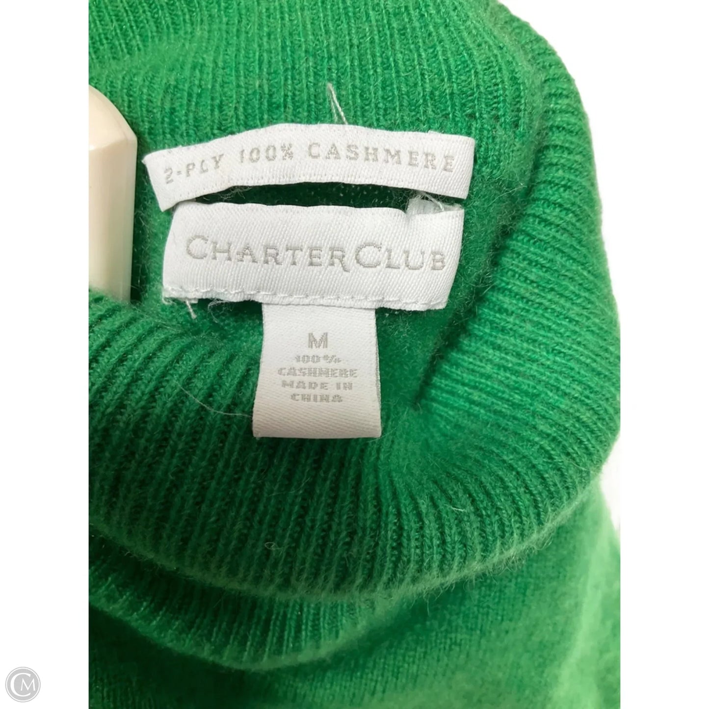 Sweater Cashmere By Charter Club In Green, Size: M