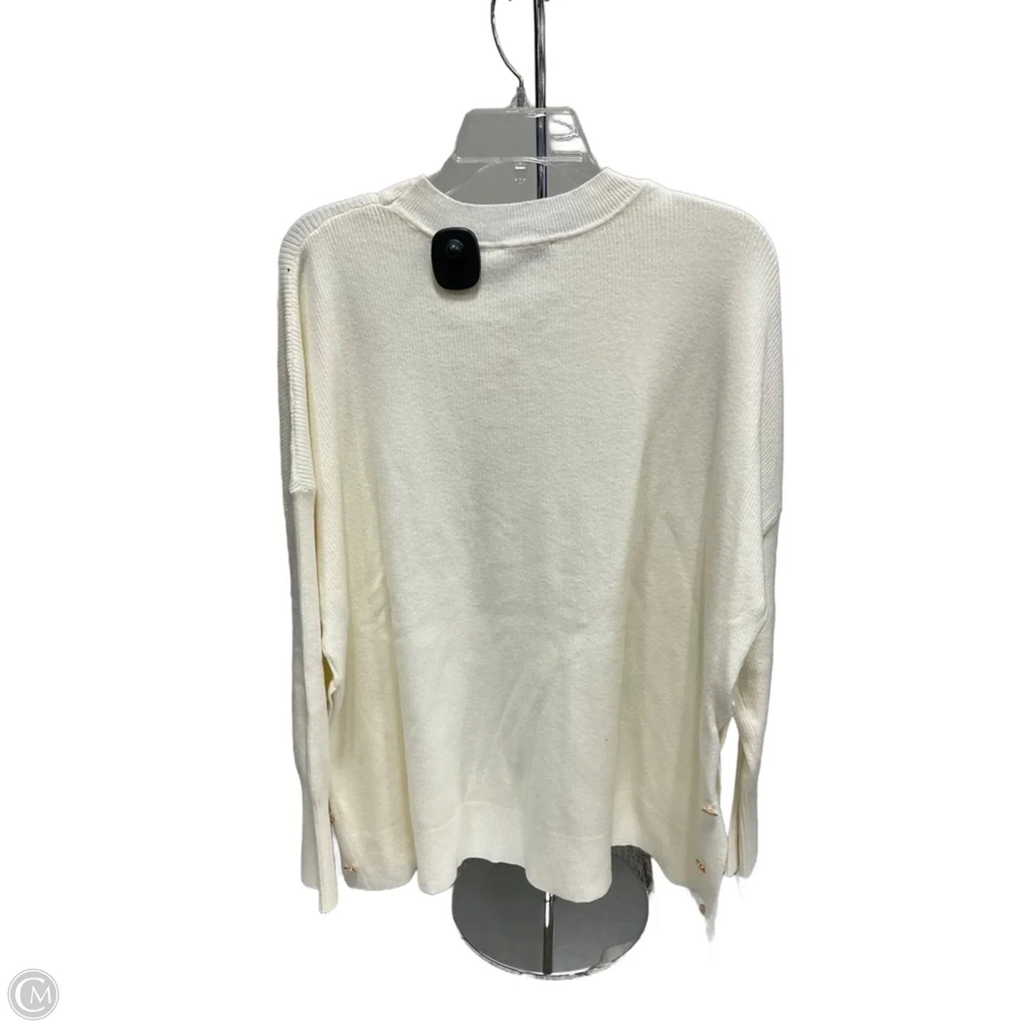 Top Long Sleeve By Mudpie In White, Size: Osfm