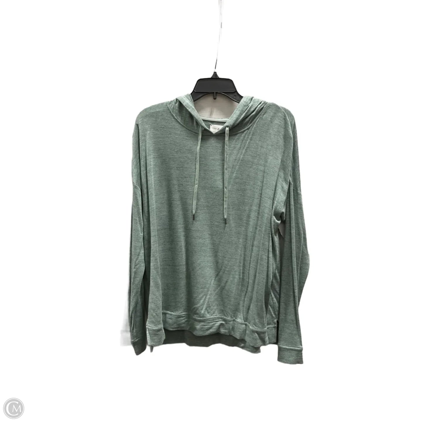 Athletic Top Long Sleeve Hoodie By Lou And Grey In Green, Size: L