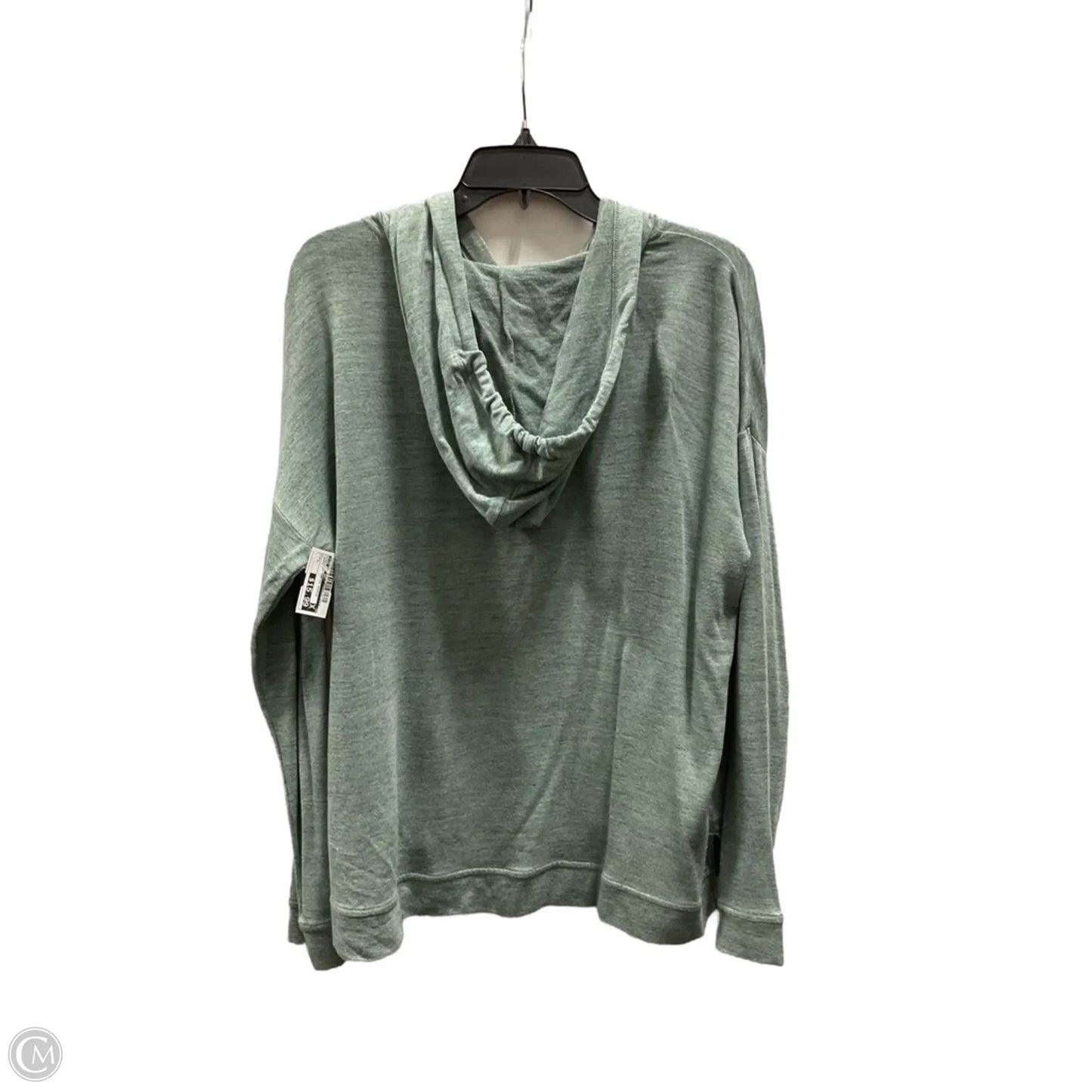 Athletic Top Long Sleeve Hoodie By Lou And Grey In Green, Size: L