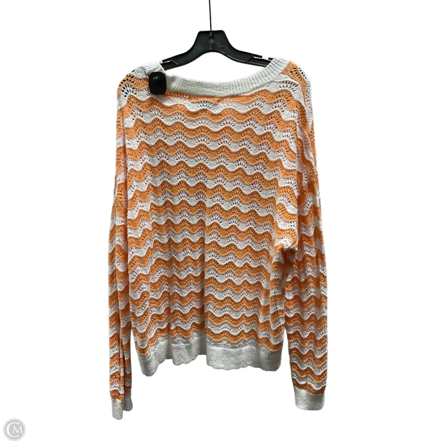 Top Long Sleeve By Loft In Striped Pattern, Size: Xxl