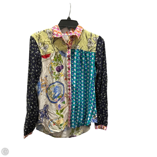 Blouse Long Sleeve By Maeve In Floral Print, Size: S
