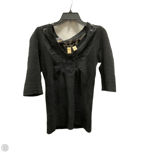 Top Short Sleeve By Bke In Black, Size: M