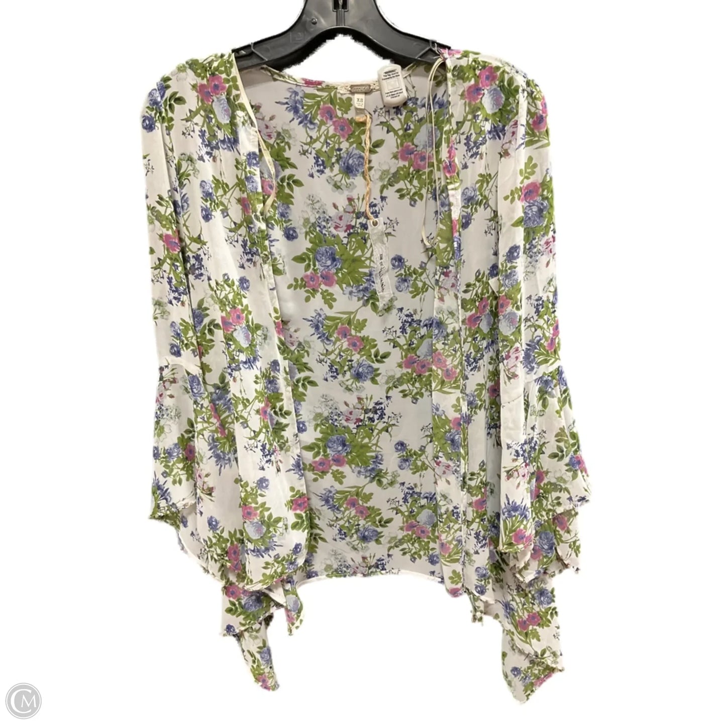 Cardigan By Bke In Floral Print, Size: Xs