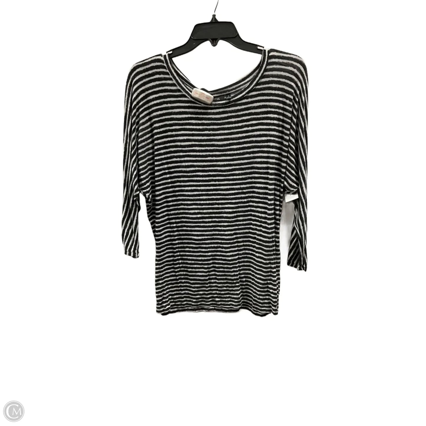 Top 3/4 Sleeve By Apt 9 In Striped Pattern, Size: M