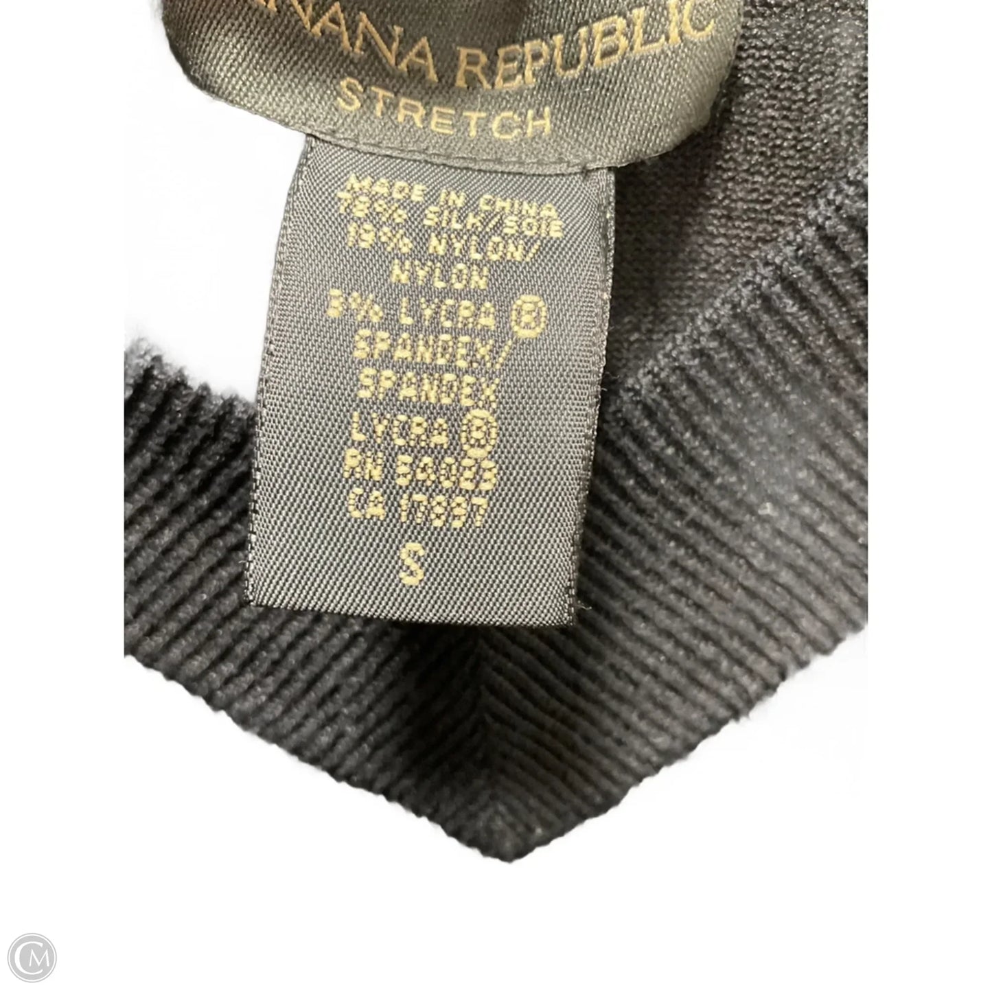 Top Long Sleeve Basic By Banana Republic In Black, Size: S