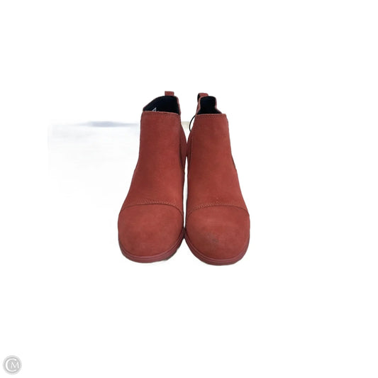 Boots Ankle Heels By Sorel In Orange, Size: 6.5