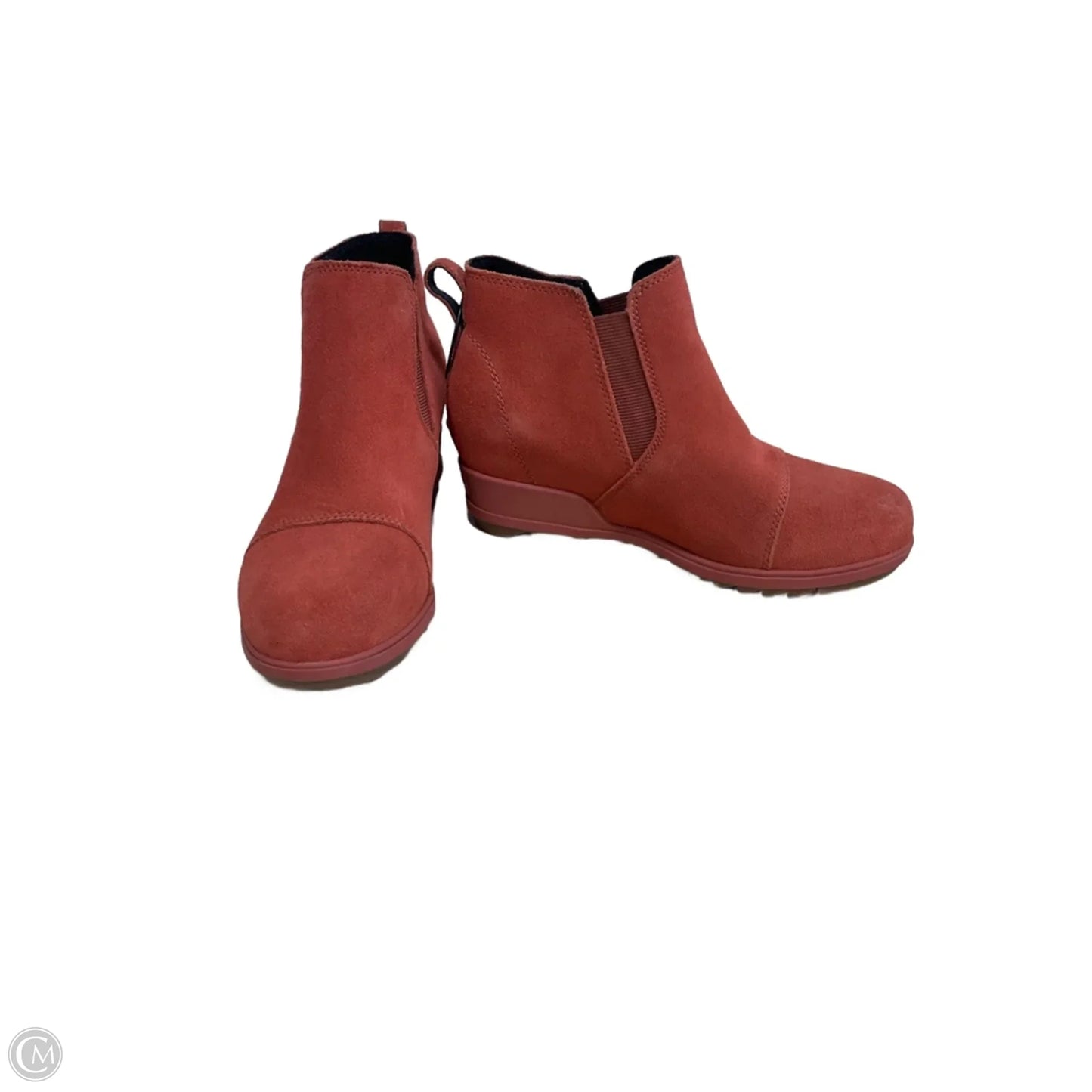 Boots Ankle Heels By Sorel In Orange, Size: 6.5