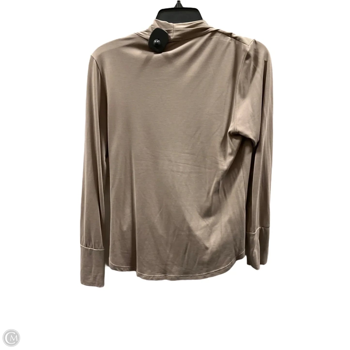 Top Long Sleeve By Veronica M In Taupe, Size: M