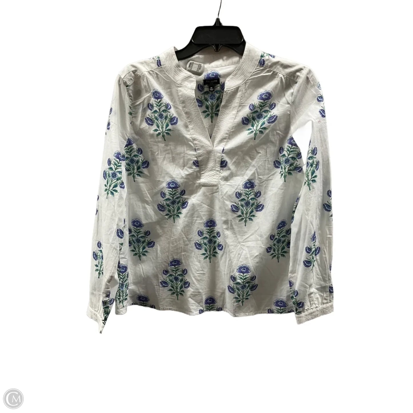 Top Long Sleeve By Talbots In Floral Print, Size: Mp