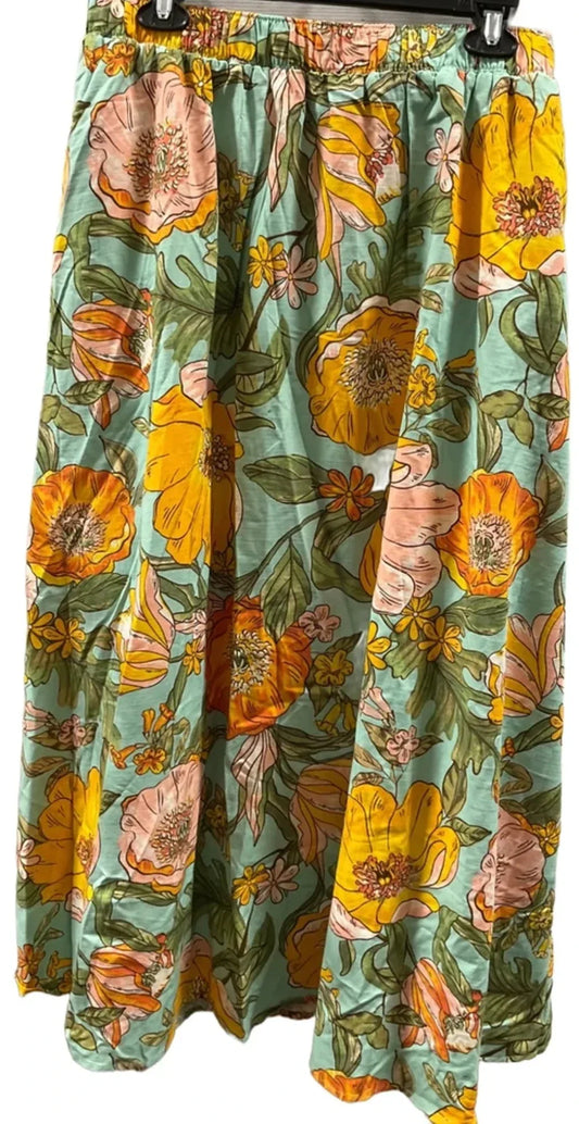 Skirt Maxi By Lane Bryant In Floral Print, Size: 2x