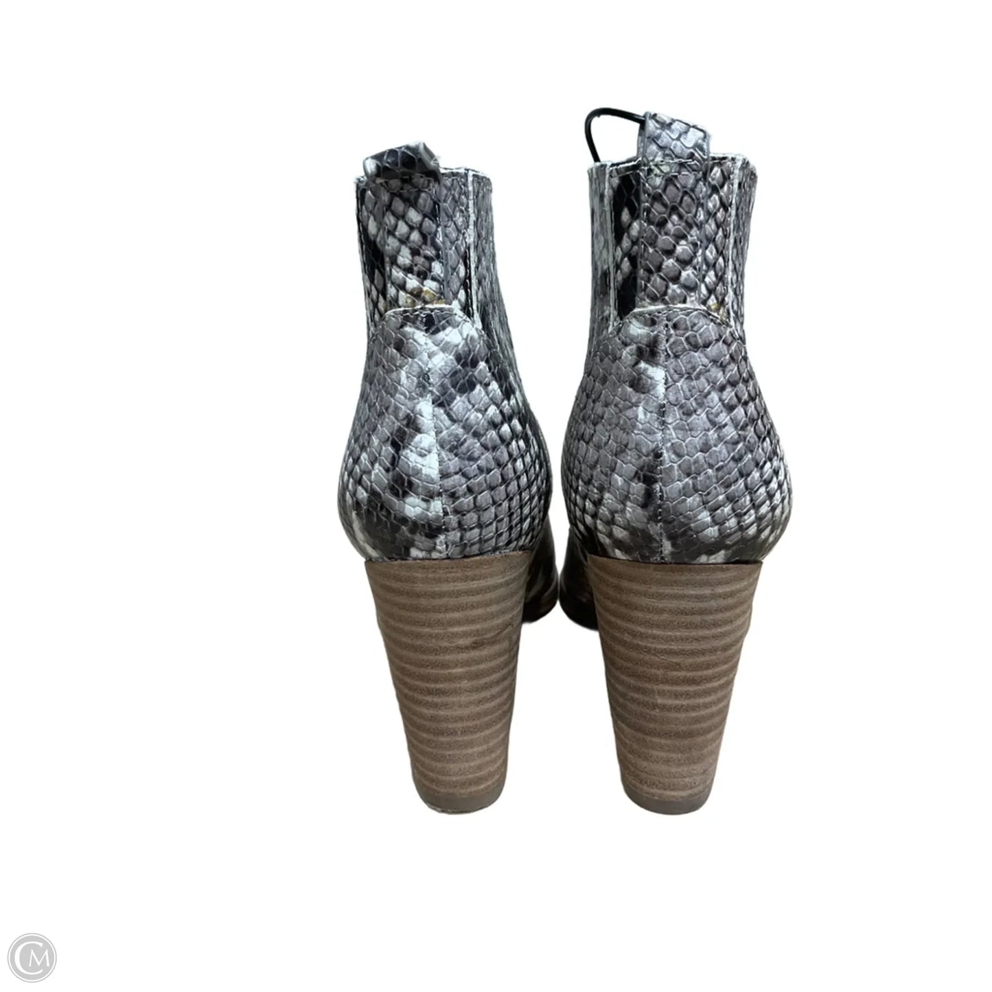 Boots Ankle Heels By Marc Fisher In Animal Print, Size: 7.5