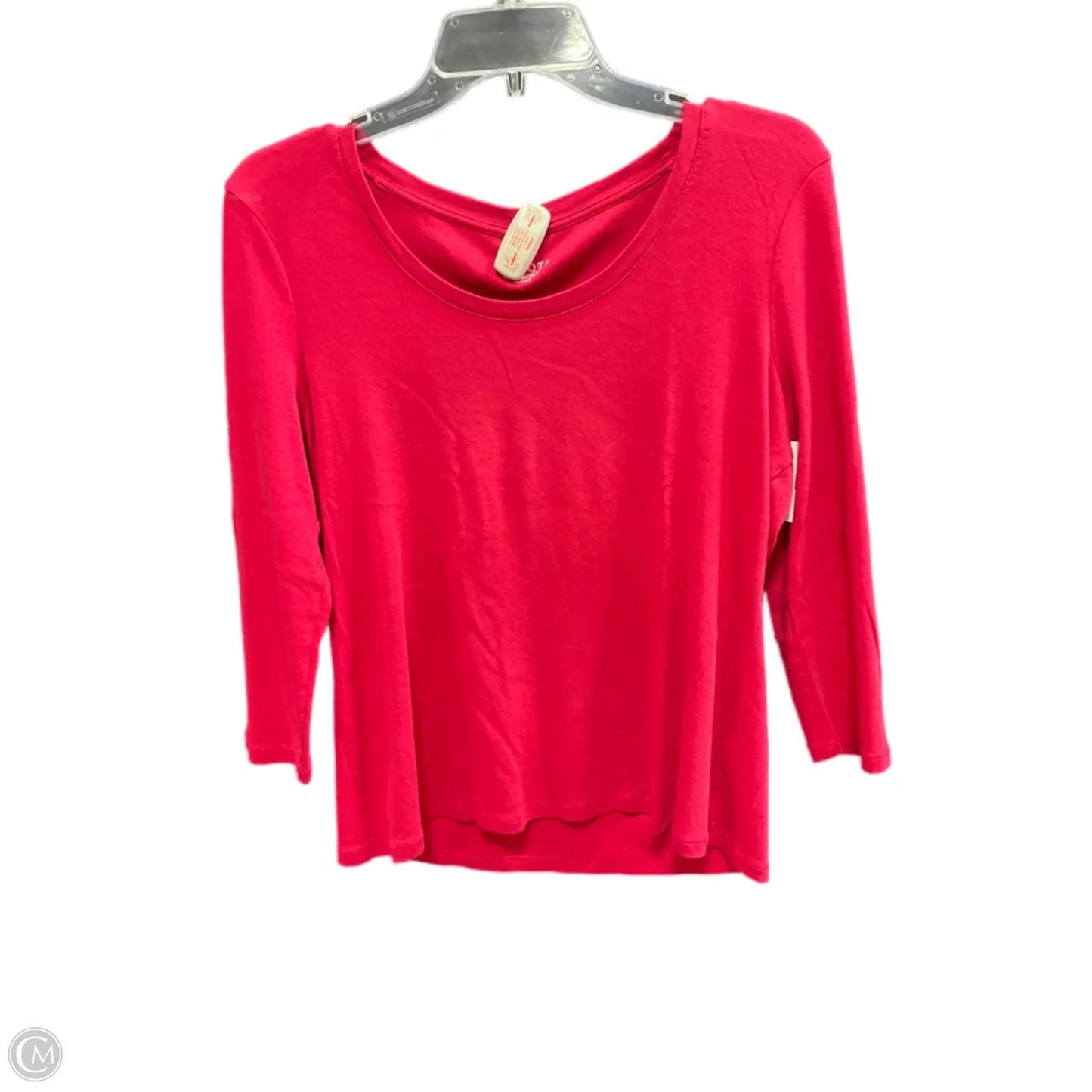 Top 3/4 Sleeve By Talbots In Red, Size: L