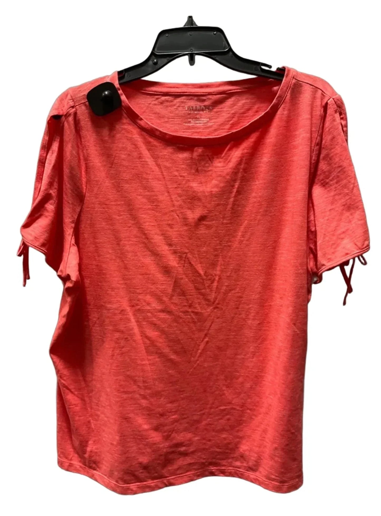 Top Short Sleeve Basic By Talbots In Orange, Size: 2x