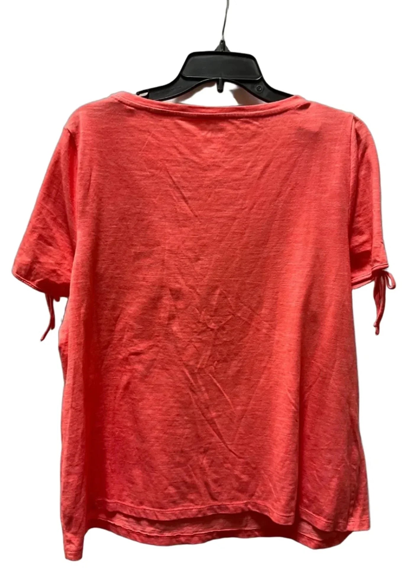 Top Short Sleeve Basic By Talbots In Orange, Size: 2x