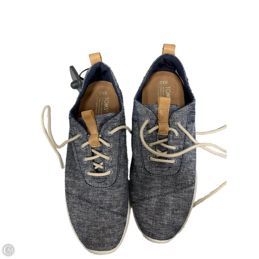 Shoes Sneakers By Toms In Blue & White, Size: 8.5