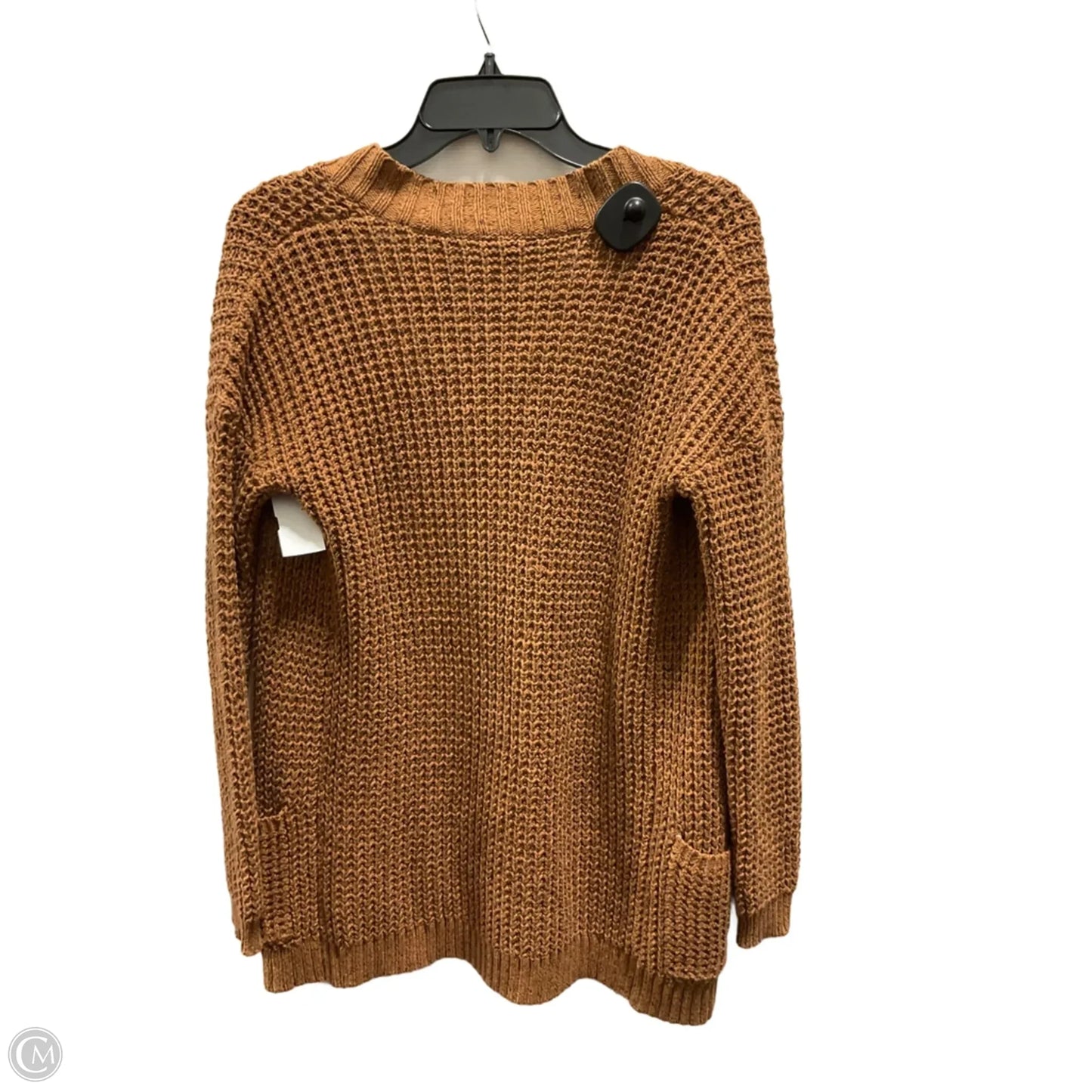 Cardigan By Express In Tan, Size: Xs