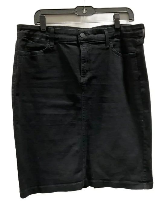 Skirt Mini & Short By Not Your Daughters Jeans In Black, Size: 16