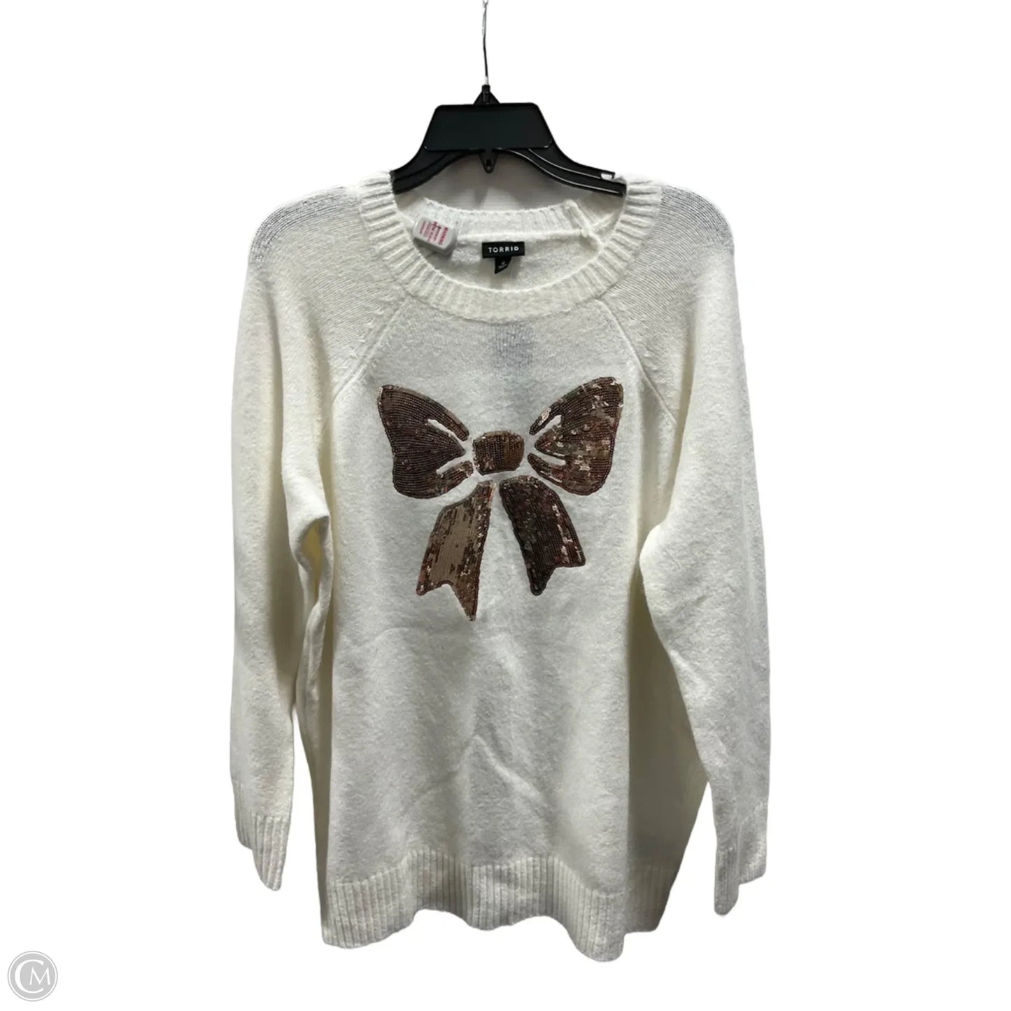 Sweater By Torrid In White, Size: L