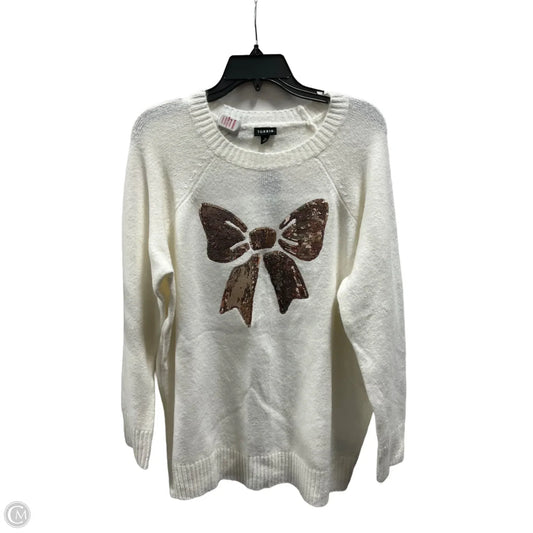 Sweater By Torrid In White, Size: L