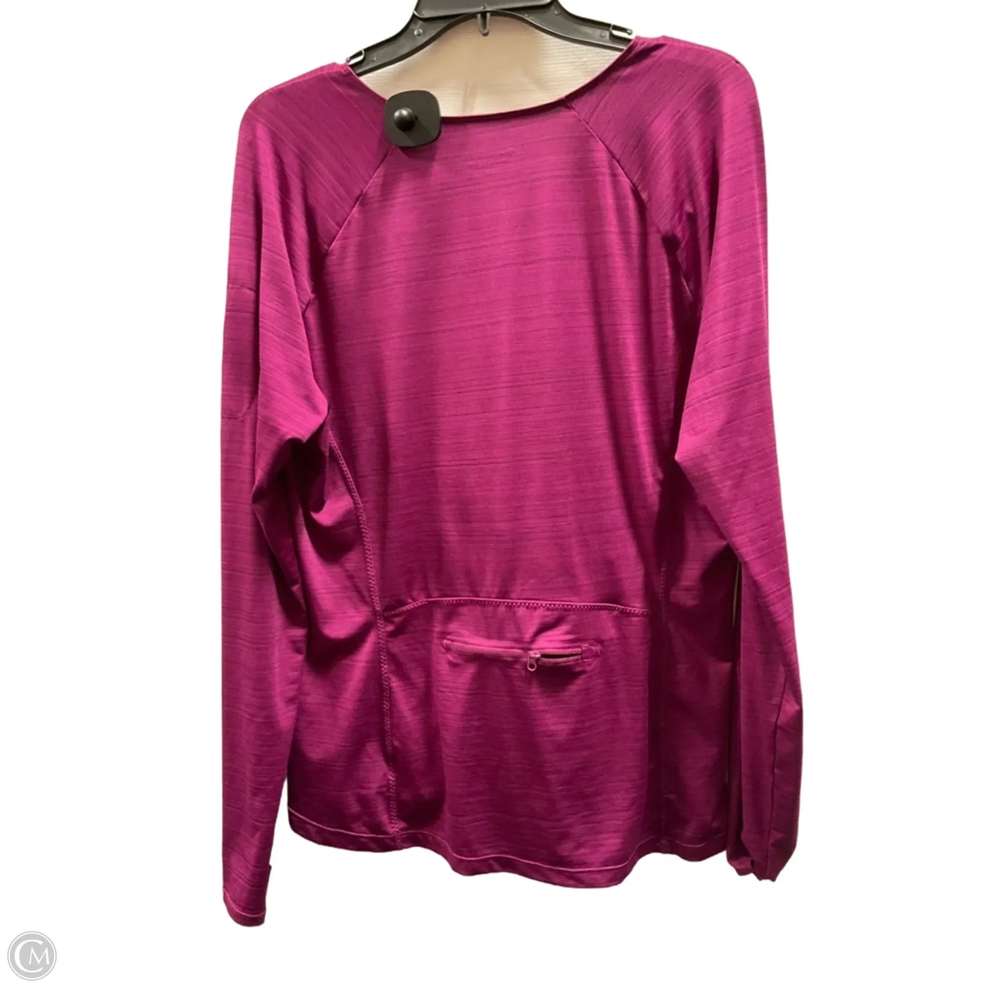 Athletic Top Long Sleeve Collar By Athleta In Pink, Size: Xl