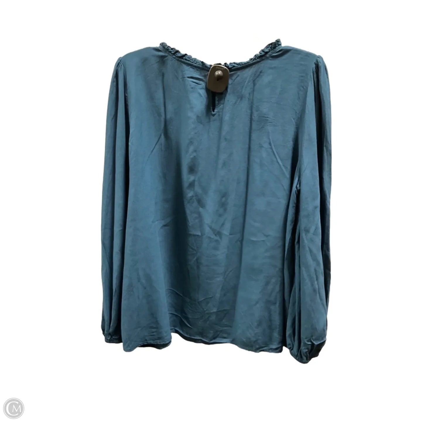 Top Long Sleeve By Talbots In Blue, Size: Xl