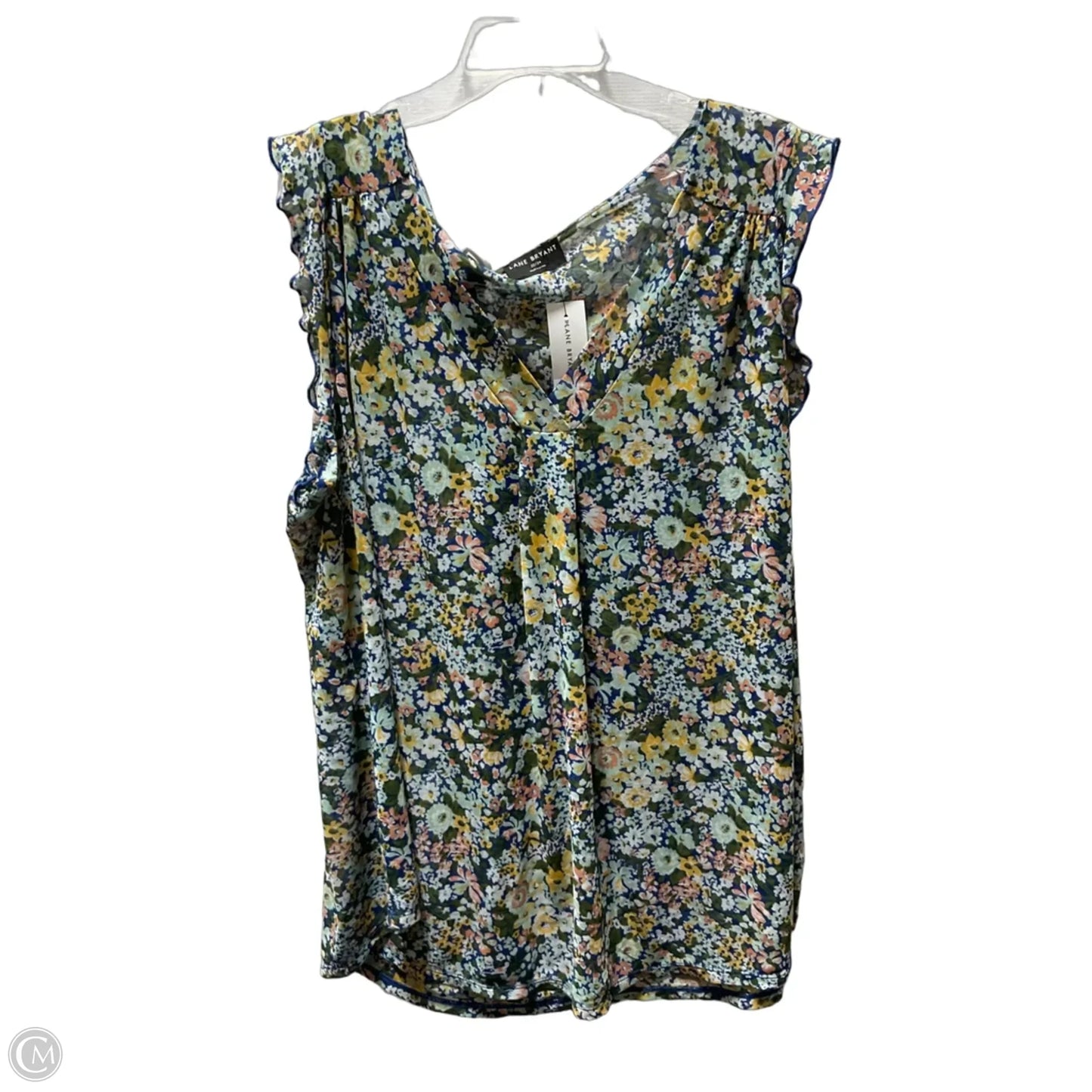 Top Sleeveless By Lane Bryant In Floral Print, Size: 3x