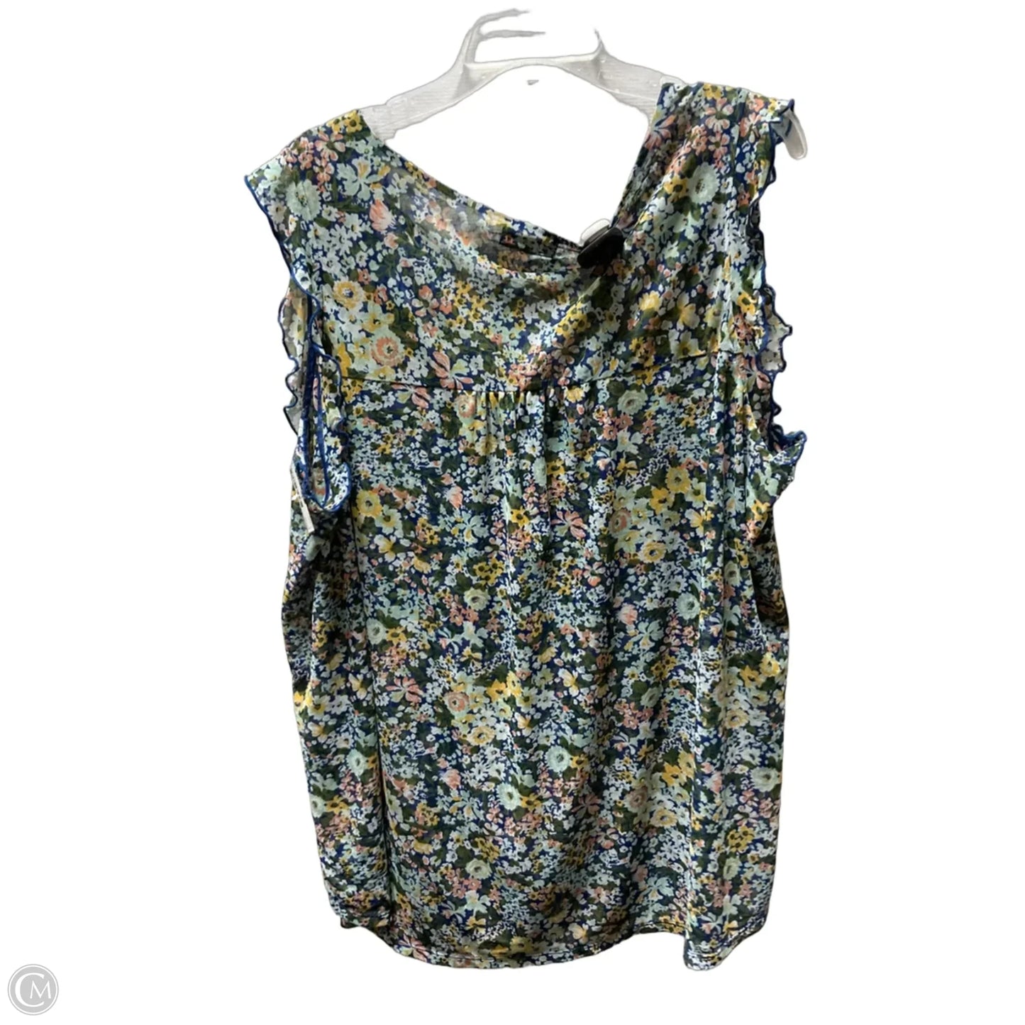 Top Sleeveless By Lane Bryant In Floral Print, Size: 3x